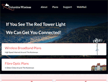 Tablet Screenshot of columbiawireless.ca